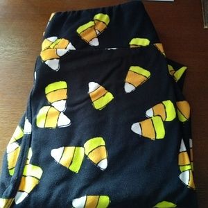 OS EUC candy corn leggings